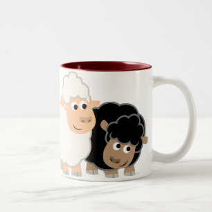 Taza Bicolor Dos pelucas Personalizados