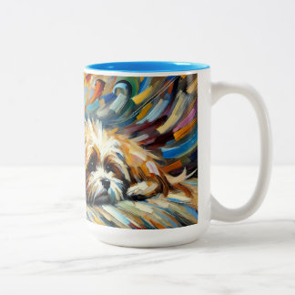 Taza Bicolor Dos perros Mug