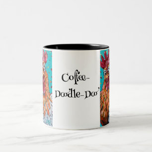 Taza Bicolor Dos Roosters Quirky