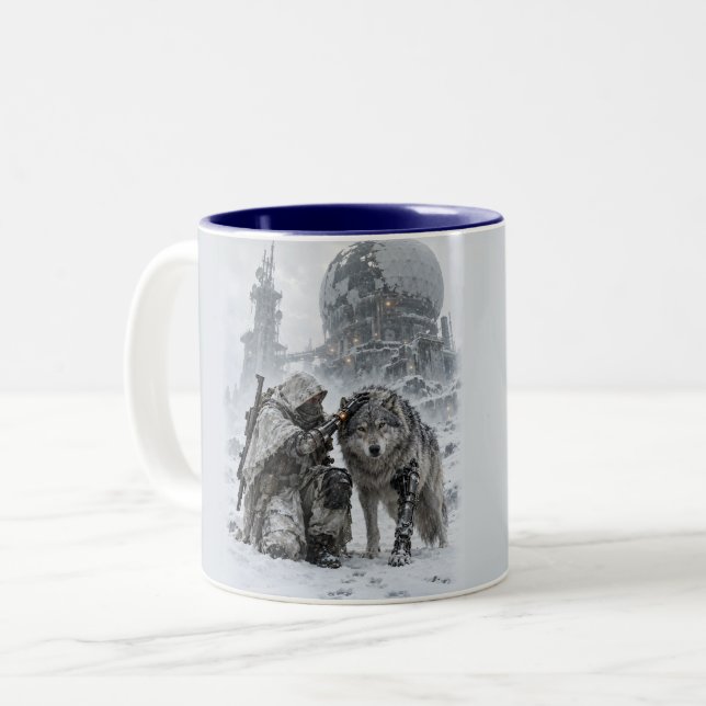 Taza Bicolor Dos Supervivientes (Anverso izquierdo)