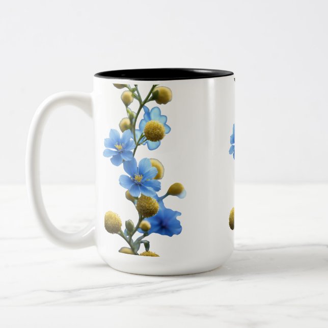 Taza Bicolor Dos tonalidades Mug 15 oz - Blossoming Branches (Izquierda)
