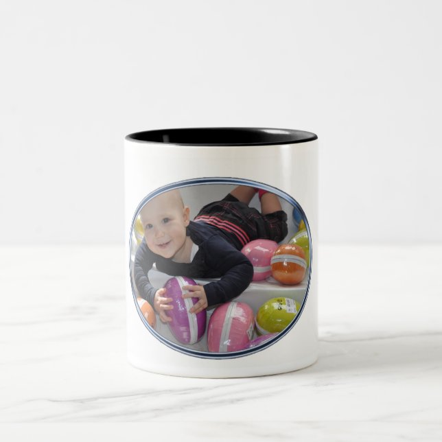 Taza Bicolor dos tonos Mug con foto (Centro)