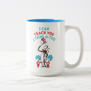 Taza Bicolor Dr. Seuss   Maestro puedo enseñarte una cosa o dos
