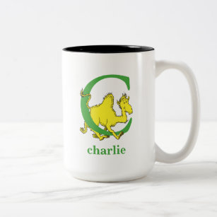 Taza Bicolor Dr. Seuss's ABC: Letter C - Green   Add Your Name