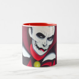 Taza Bicolor Drácula de Halloween