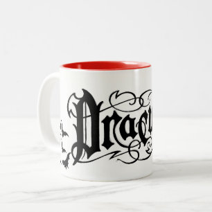 Taza Bicolor Drácula de Halloween