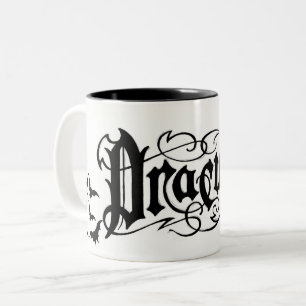 Taza Bicolor Drácula de Halloween