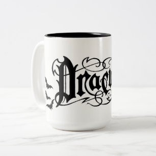 Taza Bicolor Drácula de Halloween