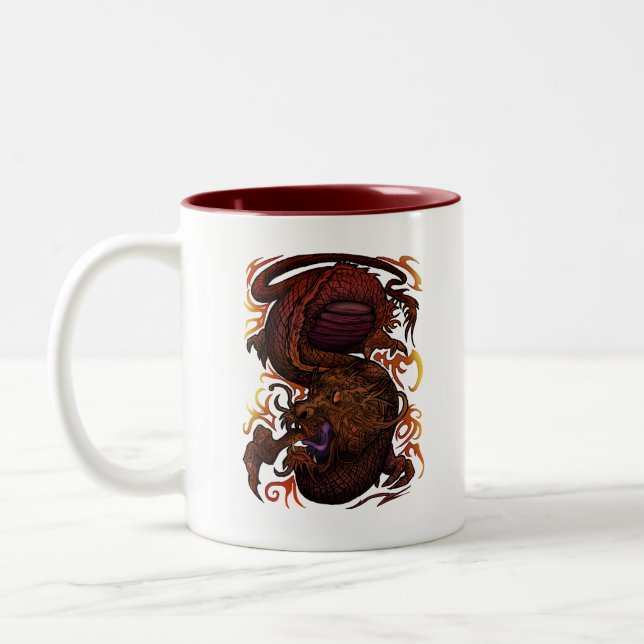 Taza Bicolor Dragón (Izquierda)
