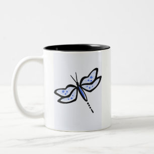 Taza Bicolor Dragón azul real