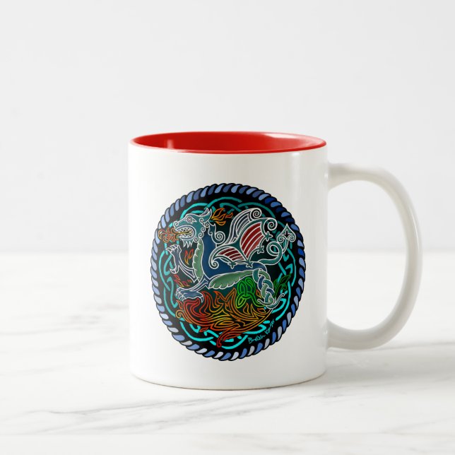 Taza Bicolor Dragon celtique (Derecha)