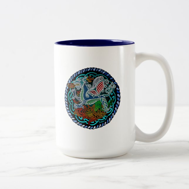 Taza Bicolor Dragon celtique (Derecha)