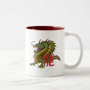 Taza Bicolor Dragón chino