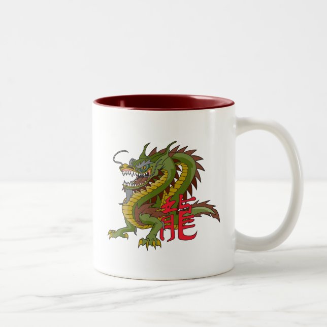 Taza Bicolor Dragón chino (Derecha)