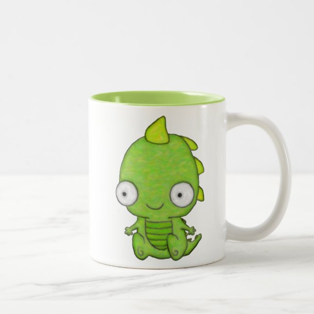 Taza Bicolor Dragón de bebé (Derecha)