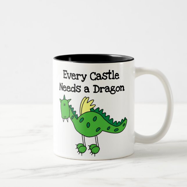 Taza Bicolor Dragón del castillo (Derecha)
