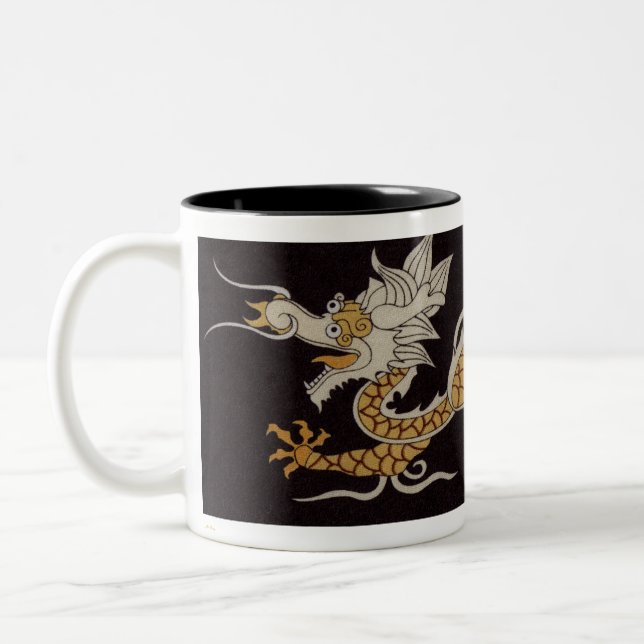 Taza Bicolor Dragón Dorado De Buddhan Mug (Izquierda)