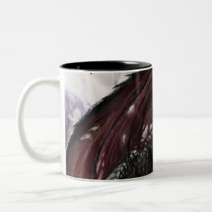 Taza Bicolor Dragón En Cueva