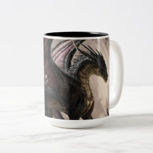 Taza Bicolor Dragón En Cueva