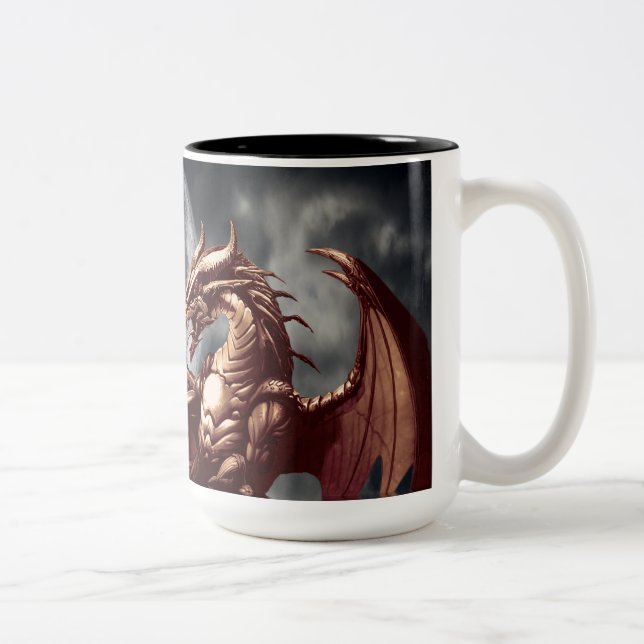 Taza Bicolor Dragon & Moon Fantasy Mug (Derecha)