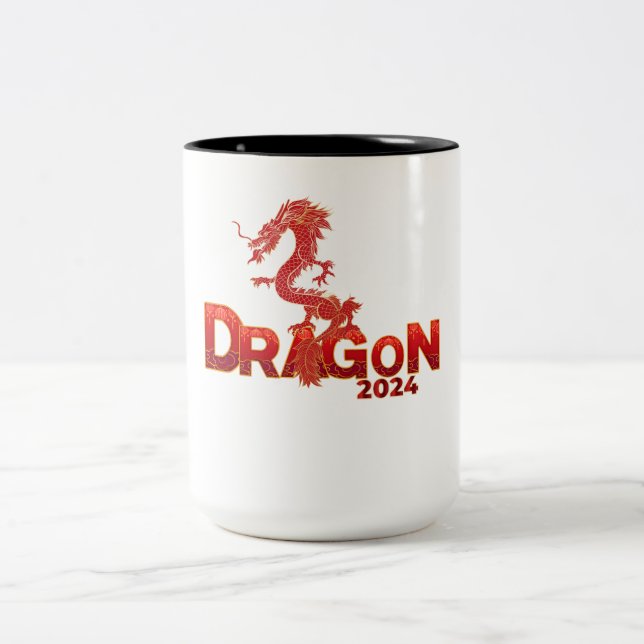 Taza Bicolor Dragón Rojo 2024 (Centro)