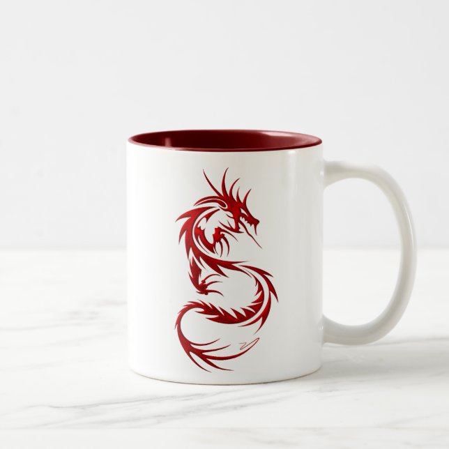 Taza Bicolor Dragón tribal (Derecha)