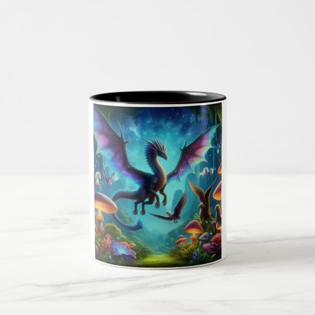 Taza Bicolor Dragón volador multicolor (Centro)