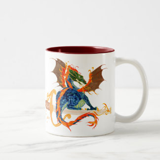 Taza Bicolor dragón y espada