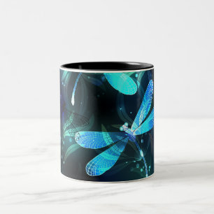 Taza Bicolor Dragonflies