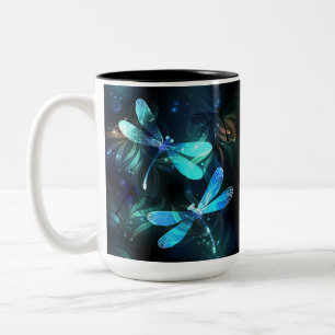 Taza Bicolor Dragonflies