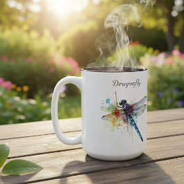 Taza Bicolor Dragonfly Dreamscape, personalizado