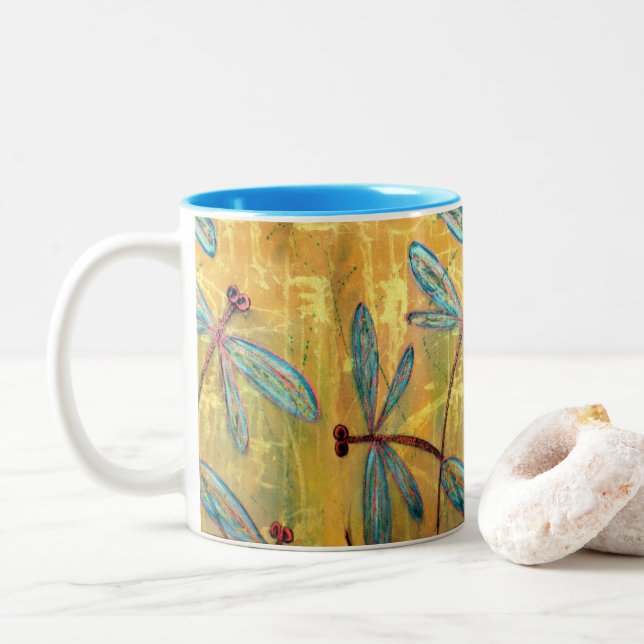 Taza Bicolor Dragonfly Haze (Con donut)