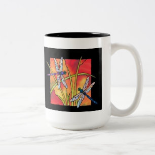 Taza Bicolor Dragonfly Mug