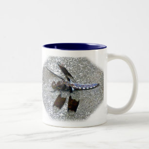 Taza Bicolor Dragonismo azul