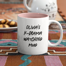 Taza Bicolor Drama coreano moderno personaliza la observación d
