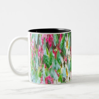 Taza Bicolor Drape of Flowers