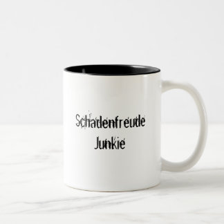 Taza Bicolor Drogadicto de Schadenfreude