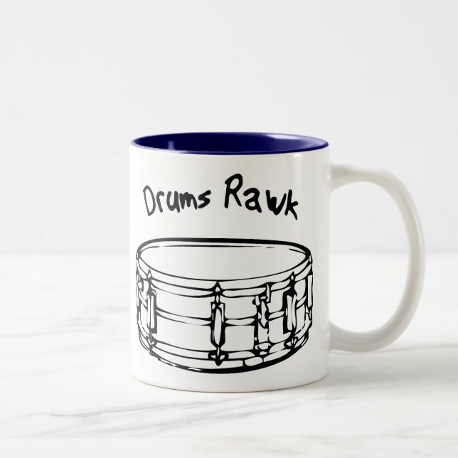 Taza Bicolor Drums Rawk Mug (Derecha)