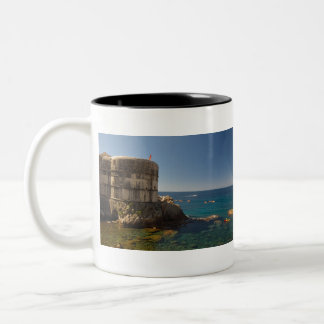 Taza Bicolor Dubrovnik, Croacia. Fuerte Bokar.