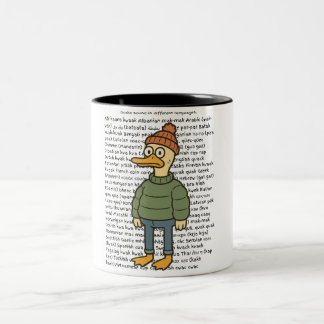 Taza Bicolor Duck Sounds in Different Language