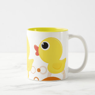 Taza Bicolor Duckie de goma