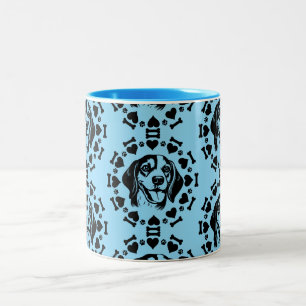 Taza Bicolor Dueño de Beagle Dog