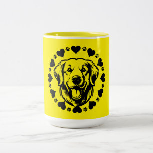 Taza Bicolor Dueño del perro recuperador de Labrador