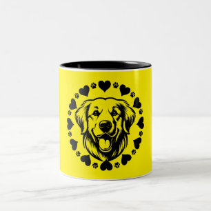 Taza Bicolor Dueño del perro recuperador de Labrador