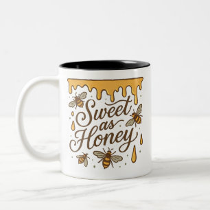 Taza Bicolor Dulce como cita rústica de la miel