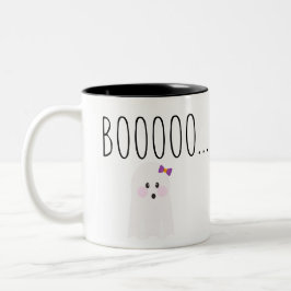 Taza Bicolor Dulce Fantasma de Halloween Boooooooo