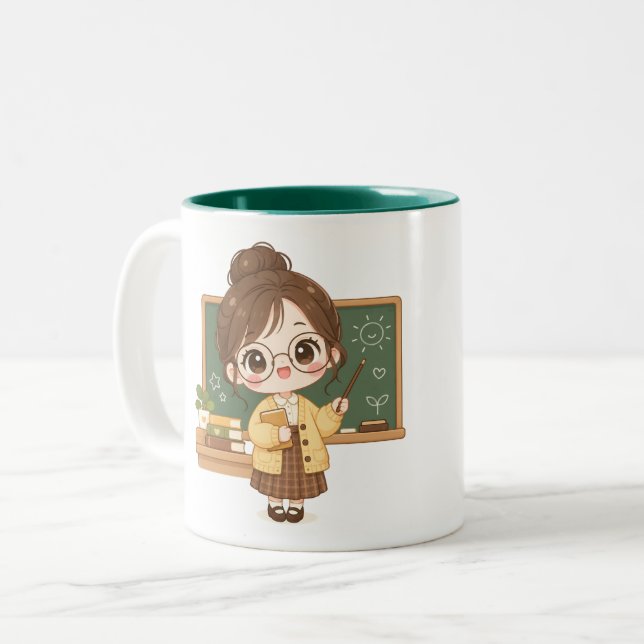 Taza Bicolor Dulce profesora de clase (Anverso izquierdo)