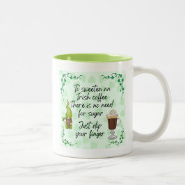 Taza Bicolor Dulce un café irlandés.