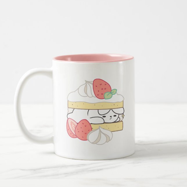 Taza Bicolor Dulces pulseras: Deliciosa tarta de Buniberry (Izquierda)