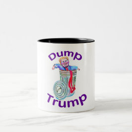 Taza Bicolor Dump Trump Café Mug
